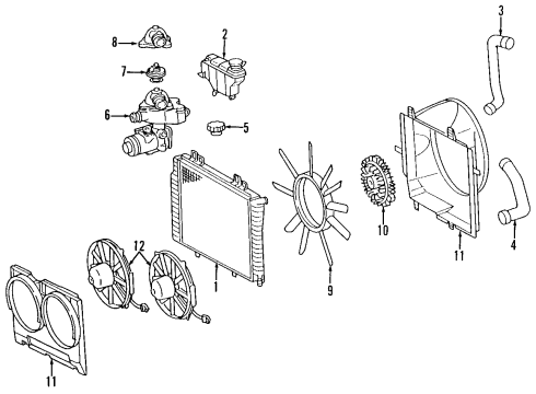 Mercedes-Benz 203-500-34-03-64 COOLER Mercedes-Benz 203-500-34-03-64 COOLER