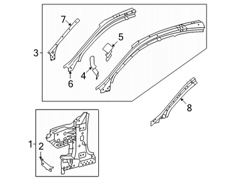 Mercedes-Benz 004-990-31-97 Windshield Pillar Rivet 004-990-31-97 Mercedes-Benz Windshield Pillar Rivet