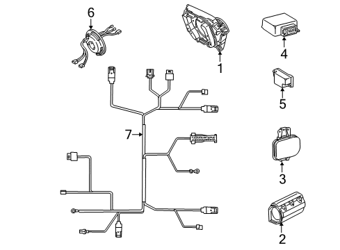 Mercedes-Benz 170-860-07-05 Passenger Inflator Module 170-860-07-05 Mercedes-Benz Passenger Inflator Module