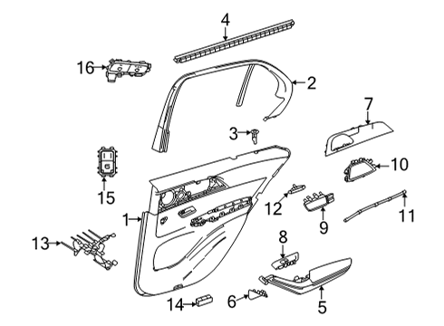 Mercedes-Benz 167-730-89-00-5F28 ARMREST Mercedes-Benz 167-730-89-00-5F28 ARMREST