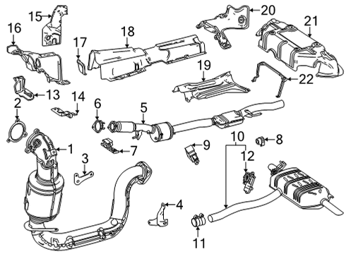 Mercedes-Benz 247-490-51-05 EXHAUST SYSTEM Mercedes-Benz 247-490-51-05 EXHAUST SYSTEM