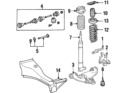 Mercedes-Benz 124-330-37-07 Lower Control Arm Mercedes-Benz 124-330-37-07 Lower Control Arm