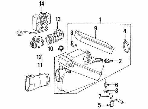 Mercedes-Benz 140-528-06-04 Intake Duct 140-528-06-04 Mercedes-Benz Intake Duct