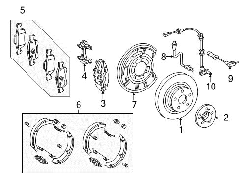 Mercedes-Benz 204-423-00-97 Fixed Caliper 204-423-00-97 Mercedes-Benz Fixed Caliper