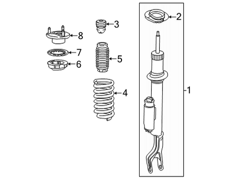 Mercedes-Benz 206-320-70-00-28 SHOCK-ABSORBER STRUT Mercedes-Benz 206-320-70-00-28 SHOCK-ABSORBER STRUT