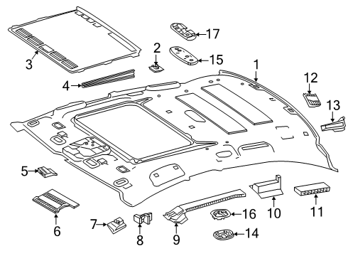 Mercedes-Benz 257-695-02-00 DAMPENING, ROOF Mercedes-Benz 257-695-02-00 DAMPENING, ROOF