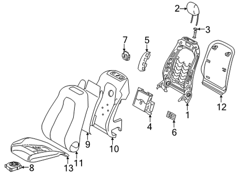 Mercedes-Benz 177-910-86-02-7R72 OUTER COVER, SEAT BACKR. Mercedes-Benz 177-910-86-02-7R72 OUTER COVER, SEAT BACKR.