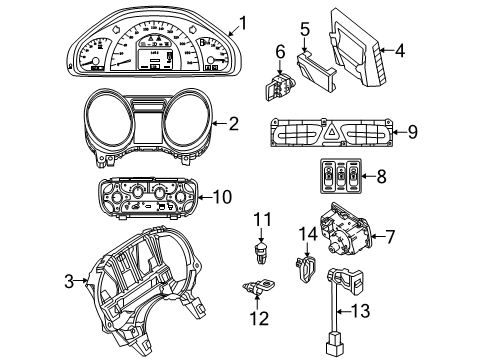 Mercedes-Benz 463-540-38-02 Instrument Cluster 463-540-38-02 Mercedes-Benz Instrument Cluster