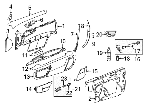 Mercedes-Benz 216-720-06-70-64-8L50 DOOR TRIM 216-720-06-70-64-8L50 Mercedes-Benz DOOR TRIM