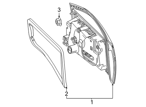 Mercedes-Benz 247-826-38-00 SEAL, REAR LAMP Mercedes-Benz 247-826-38-00 SEAL, REAR LAMP