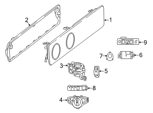 213-905-50-10 Mercedes-Benz SWITCH BLOCK