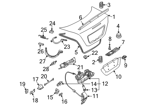 203-890-04-67 Mercedes-Benz Lock Cylinder
