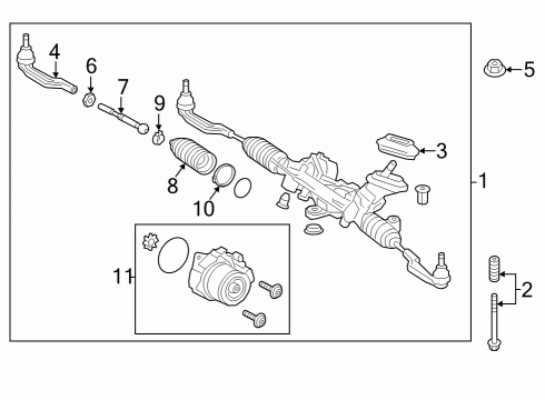 Mercedes-Benz 247-460-73-02 STEERING GEAR Mercedes-Benz 247-460-73-02 STEERING GEAR