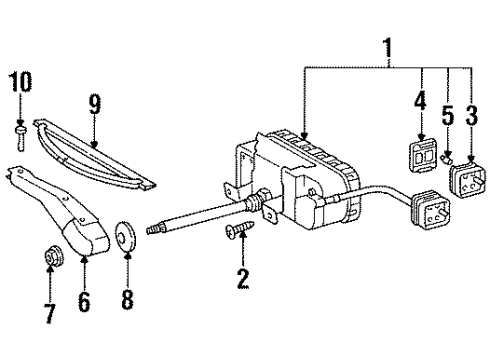 140-820-00-45 Mercedes-Benz Wiper Blade