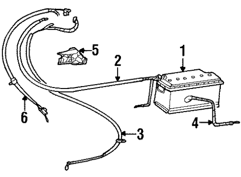 Mercedes-Benz 129-540-08-30 Positive Cable Mercedes-Benz 129-540-08-30 Positive Cable