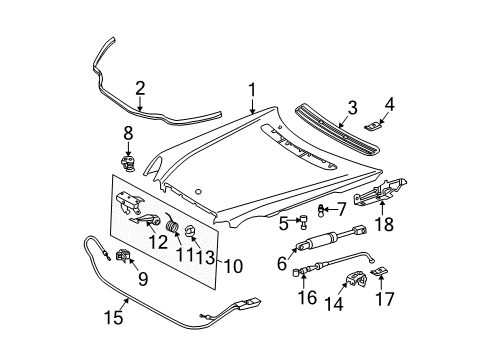 Mercedes-Benz 211-831-16-44 Hinge Cover Mercedes-Benz 211-831-16-44 Hinge Cover