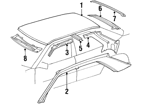 Mercedes-Benz 201-651-00-70 Reinforcement 201-651-00-70 Mercedes-Benz Reinforcement