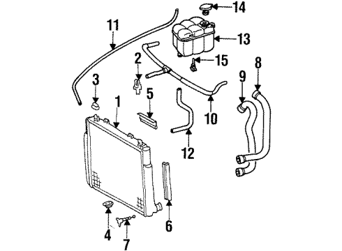 Mercedes-Benz 140-500-04-03 Radiator 140-500-04-03 Mercedes-Benz Radiator