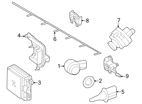 Mercedes-Benz 243-888-64-00 TRIM MOLDING Mercedes-Benz 243-888-64-00 TRIM MOLDING