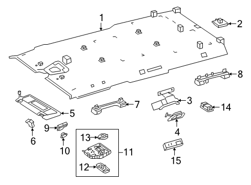 Mercedes-Benz 463-690-86-02-64-9H93 TRIM, ROOF Mercedes-Benz 463-690-86-02-64-9H93 TRIM, ROOF