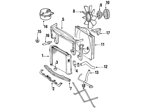 Mercedes-Benz 107-620-06-86 Front Crossmember 107-620-06-86 Mercedes-Benz Front Crossmember
