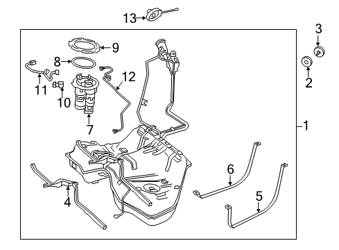 222-470-56-01 Mercedes-Benz Fuel Tank