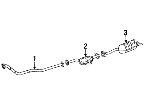 Mercedes-Benz 140-490-11-19 Front Pipe 140-490-11-19 Mercedes-Benz Front Pipe