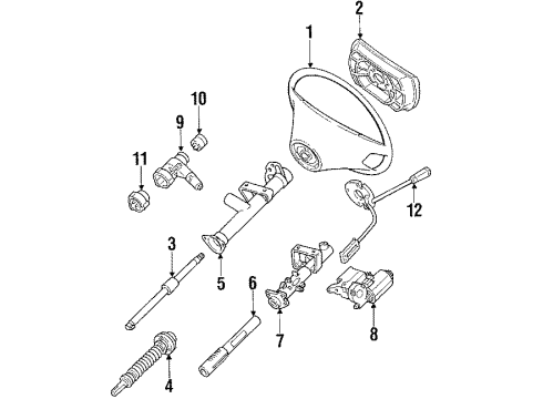 Mercedes-Benz 124-462-20-30 Lock Mechanism 124-462-20-30 Mercedes-Benz Lock Mechanism