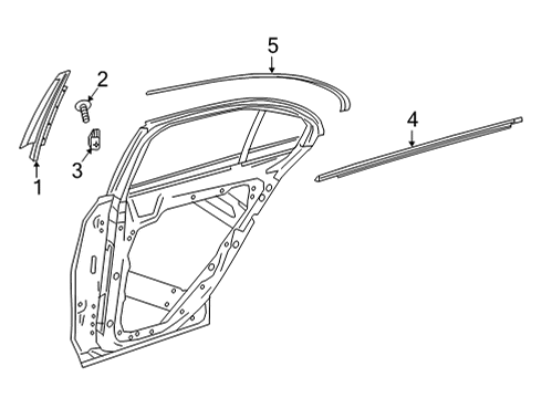 Mercedes-Benz 213-690-81-07 TRIM BAR