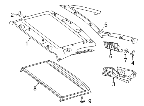 Mercedes-Benz 231-790-21-00-7M81 Trim Retractable Roof Mercedes-Benz 231-790-21-00-7M81 Trim Retractable Roof