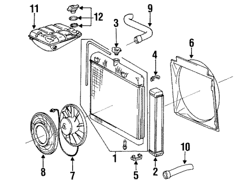 126-500-35-03 Mercedes-Benz Radiator