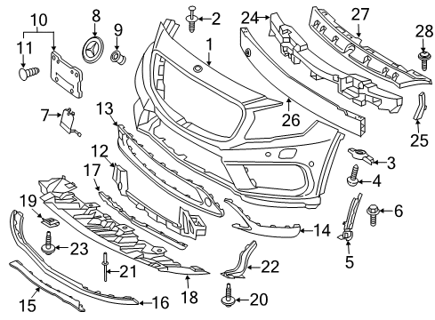 Mercedes-Benz 156-885-03-36-64 BRACING Mercedes-Benz 156-885-03-36-64 BRACING