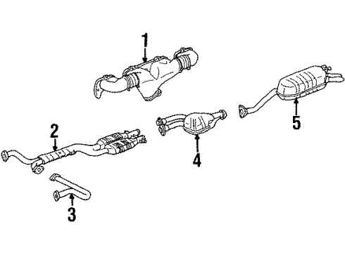 124-490-65-20 Mercedes-Benz Front Pipe