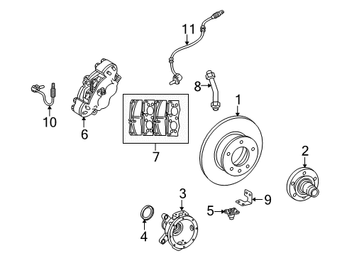 Mercedes-Benz 463-357-03-51 Sensor Ring 463-357-03-51 Mercedes-Benz Sensor Ring