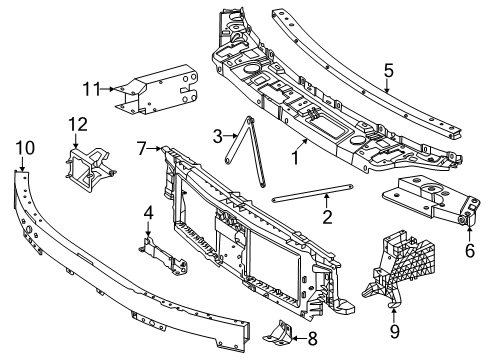 Mercedes-Benz 000000-002191 Front Support Bolt 000000-002191 Mercedes-Benz Front Support Bolt
