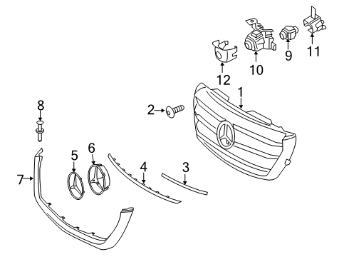 Mercedes-Benz 910-888-12-00 HOLDER Mercedes-Benz 910-888-12-00 HOLDER