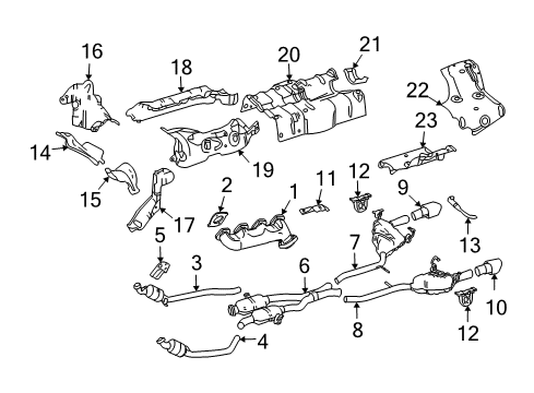 Mercedes-Benz 251-490-10-15 Muffler 251-490-10-15 Mercedes-Benz Muffler