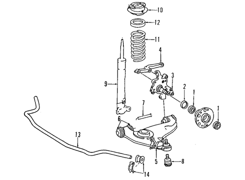 124-320-21-31 Mercedes-Benz Strut