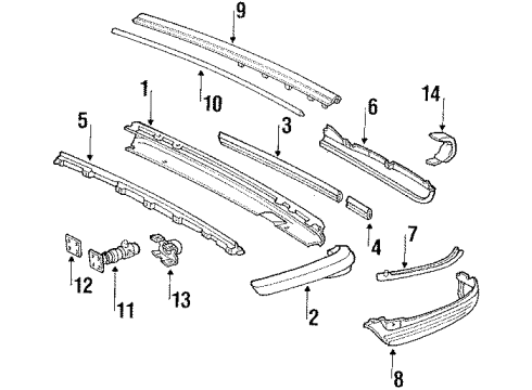 Mercedes-Benz 116-880-07-61 Energy Absorber Mount Bracket Mercedes-Benz 116-880-07-61 Energy Absorber Mount Bracket