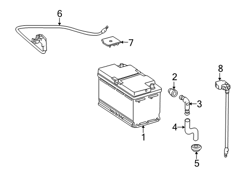 Mercedes-Benz 221-540-32-30 BATTERY LINE, POS. TML. 221-540-32-30 Mercedes-Benz BATTERY LINE, POS. TML.