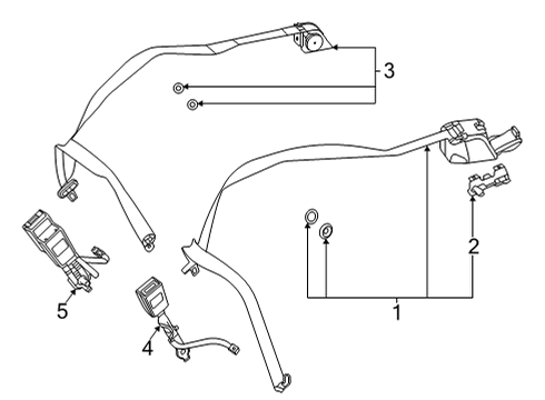 Mercedes-Benz 167-860-56-03-9C94 SEAT BELT Mercedes-Benz 167-860-56-03-9C94 SEAT BELT