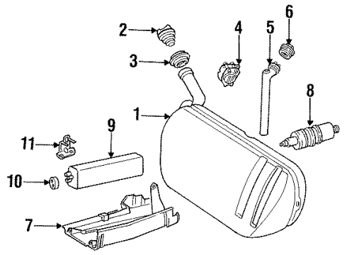 Mercedes-Benz 126-470-00-30 Filler Cap