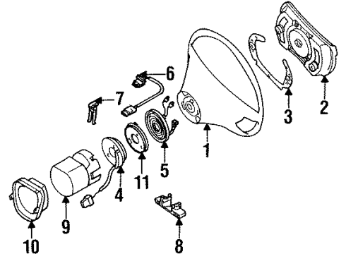 Mercedes-Benz 6-6-26-8361 Steering Wheel 6-6-26-8361 Mercedes-Benz Steering Wheel