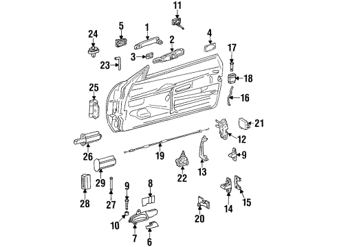 Mercedes-Benz 129-760-30-77 Lock Cylinder Mercedes-Benz 129-760-30-77 Lock Cylinder