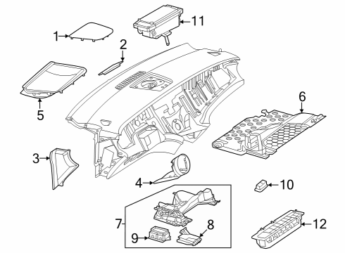 Mercedes-Benz 297-680-67-09 FOOTWELL COVER Mercedes-Benz 297-680-67-09 FOOTWELL COVER