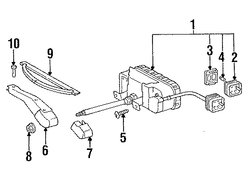 Mercedes-Benz 140-820-22-08 Wiper Motor 140-820-22-08 Mercedes-Benz Wiper Motor