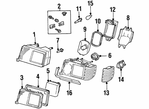 Mercedes-Benz 000-826-06-59 Lens & Bezel Mercedes-Benz 000-826-06-59 Lens & Bezel