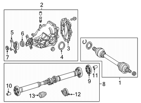 Mercedes-Benz 223-410-58-02 CENTER SUPPORT BEARING Mercedes-Benz 223-410-58-02 CENTER SUPPORT BEARING