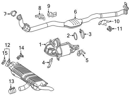 000000-007063 Mercedes-Benz Rear Muffler Bolt