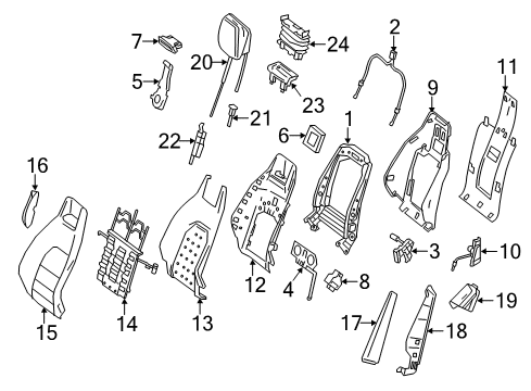 Mercedes-Benz 207-970-39-00-8S06 HEAD RESTRAINT